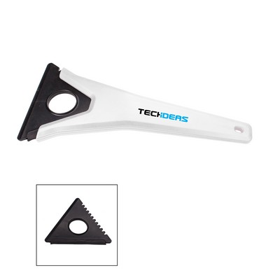 The Essentials Tri-Edge Ice Scraper - White