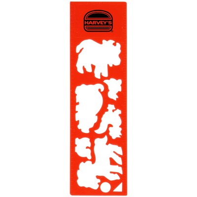 6" Farm Animals Stencil Ruler (Blank)