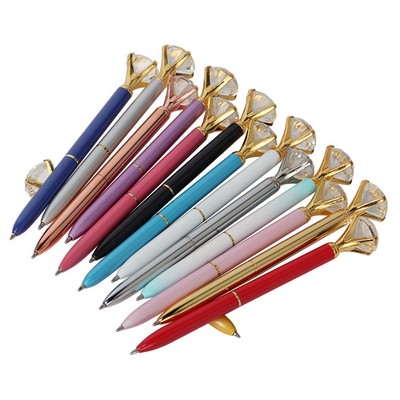 Elegant Diamond Metal Ball Pen