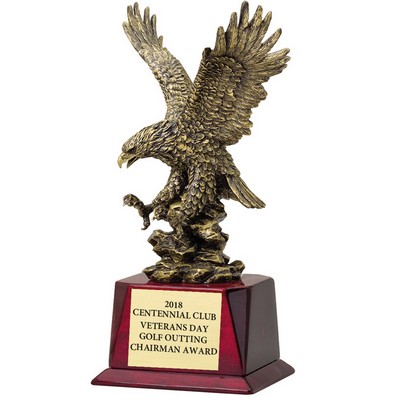 14½" Antique Brass American Eagle Trophy