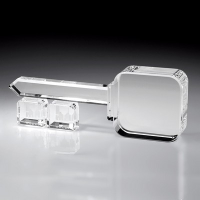 Key to Success Optical Crystal Award, Small (3-1/4"x1-1/8"H)