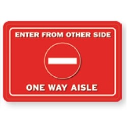 Aisleway Traffic Flow Floor Decal Kit