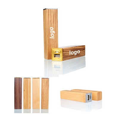 Recycled Wooden 2600mAh Power Bank