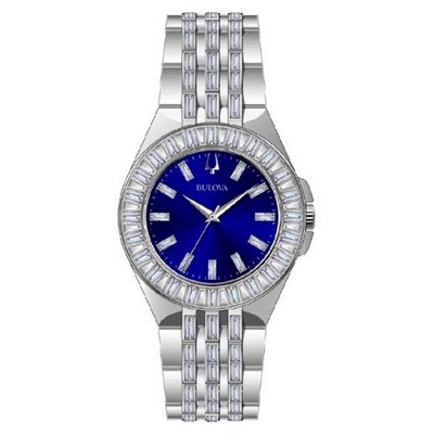 Bulova Ladies' Crystal Stainless Steel Bracelet Watch