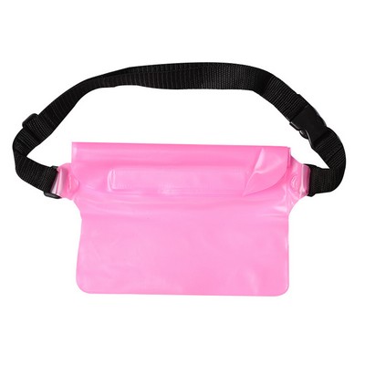 Waterproof Pouch Bag w/Adjustable Waist Strap