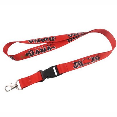 Buckle Release Polyester Lanyard