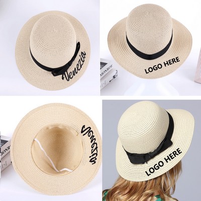 Panama Straw Braid Beach Hat