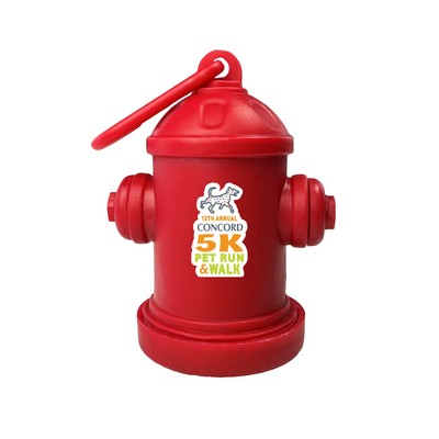 Fire Hydrant Pet Bag Dispenser - Full Color Sticker