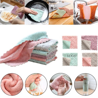 Absorbent Coral Velvet Dishtowels