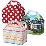 Merry Brite Theme Gable Gift Basket Box (8½"x5"x5½")