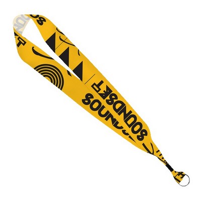 1 1/2" Dye-Sublimated Satin Ribbon Lanyard