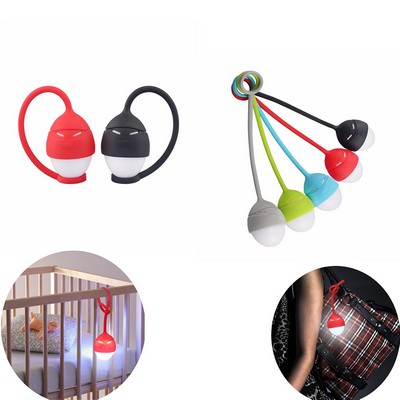 Masked Egg-shaped Silicone LED Night Lamp