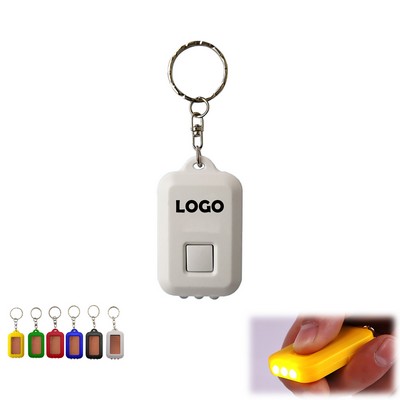 Solar LED Flashlight Keychain