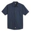 Dickie's® Men's Worktech Ventilated Short Sleeve Shirt w/Cooling Mesh - Dark Navy Blue