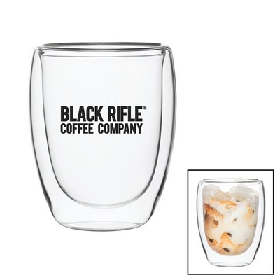 12 oz. Double Walled Latte Glass Mug