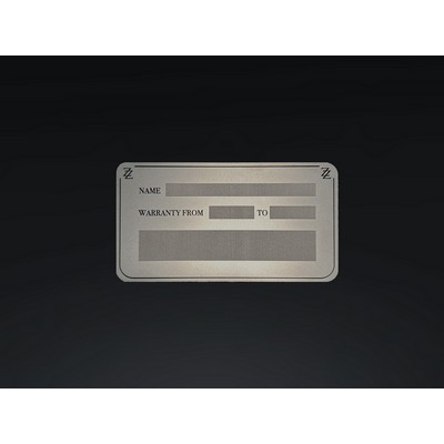 Warranty Silver Card