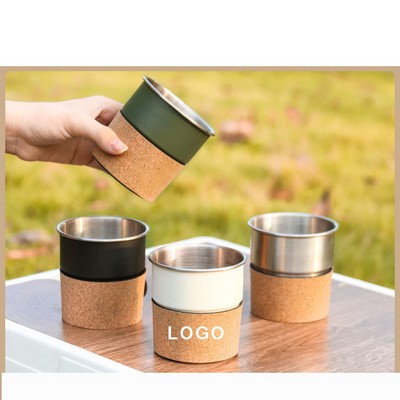 Stainless Steel Coffee Mug with Insulated Sleeve