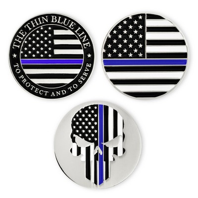 Thin Blue Line Ball Marker Set