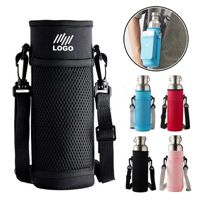 Water Bottle Carrier Holder with Strap