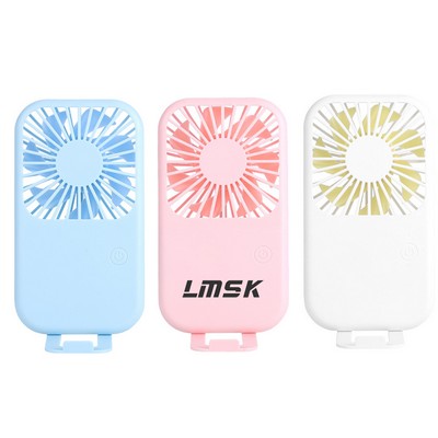 USB Rechargeable Mini with Phone Stand Fan