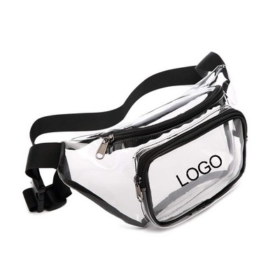 10" Plastic Clear Fanny Pack