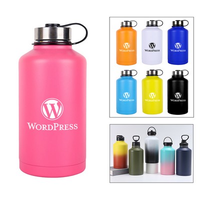 64 oz Double Walled Vacuum Insulated Growler Bottle