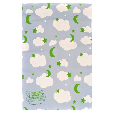 Poly/Spandex Hemmed Swaddle 30"x40" Blanket Dye Sublimated (Domestically Decorated)