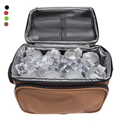 Deluxe Dual Compartment Insulated Lunch Cooler Bag