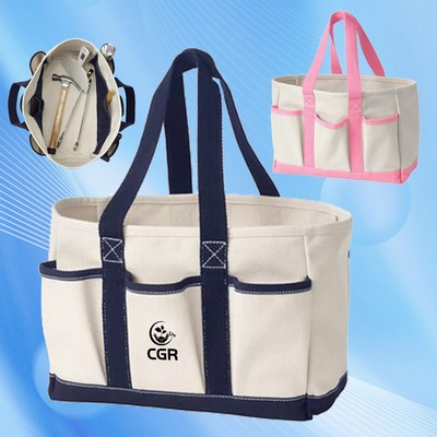 Multi-Pocketed Garden Carryall in Canvas