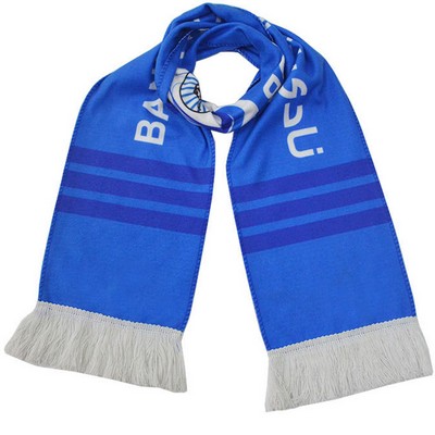 Full Sublimation Flannel Scarf with Tassle - 57"x6.7"