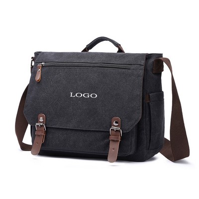 Canvas Laptop Briefcase Bag