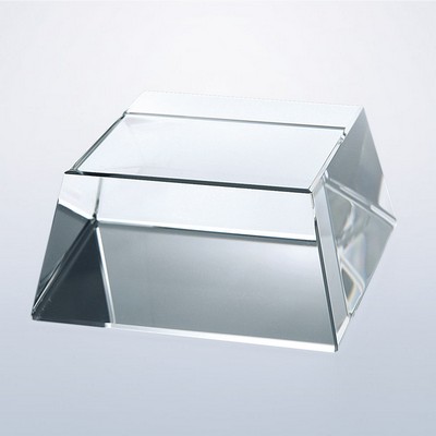 Clear Crystal Square Slant Base