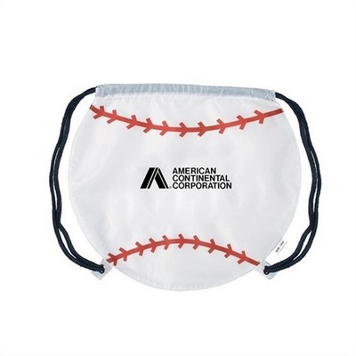 Baseball Drawstring Backpack