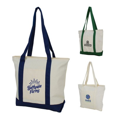 B-6262 - Everyday Cotton Boat Tote Bag