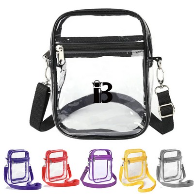 PVC Clear Crossbody Purse for women