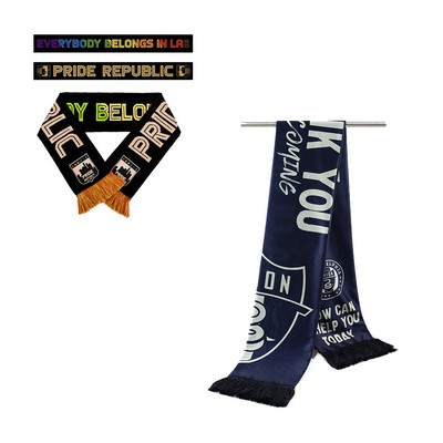 Polyester Satin Soccer Scarf