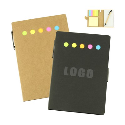 Sticky Note Pad With Pen