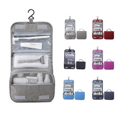 Hook Waterproof Foldable Travel Toiletry Bag