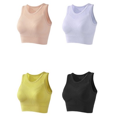 Sports Bras for Women Removable Padded Tank Tops Sleeveless