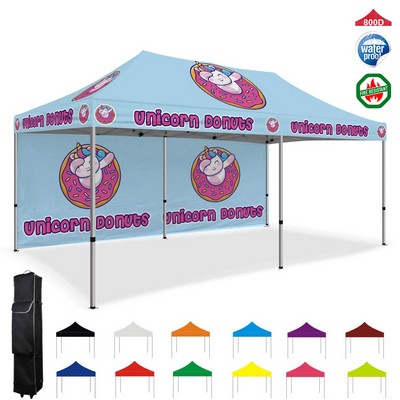 10' x 20' Pop Up Tent with full color background wall