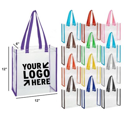 Clear Stadium Tote Bag 12"