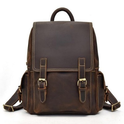 The Freja Handcrafted Leather Backpack (14.6"x11"x6.3")