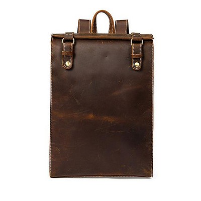 The Felman Handcrafted Leather Backpack (16"x11.5"x4.7")