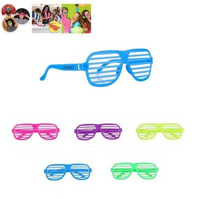 Plastic Shutter Shade Glasses