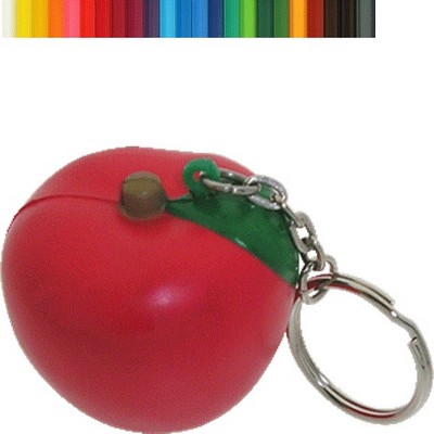 Apple Stress Ball Keychain with Your Logo