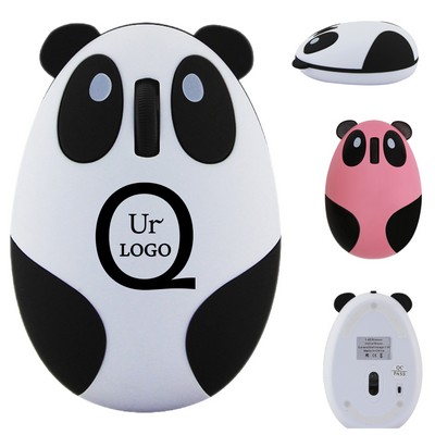 Cartoon Wireless Panda Mouse