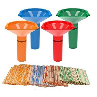 plastic four coin sorting tubes US dollar counting tool