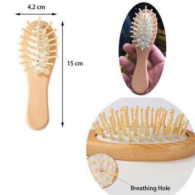 Mini Wooden Combs Massage Hair Brush Comb