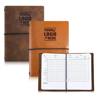 Premium Leather Golf Scorecard Holder for Easy Tracking