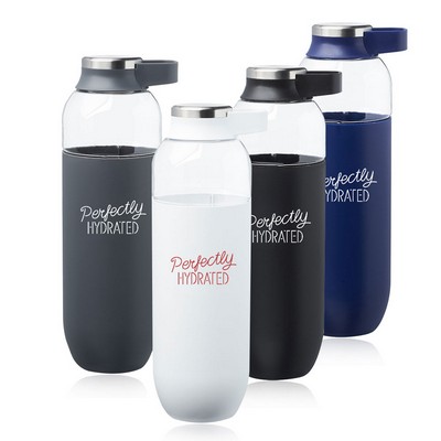 Strike Plastic Water Bottles with Carrier Handle 27 oz